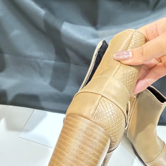 W OMEN BOOTS ZiPPER SIDE WITH HEEL 871 khai - Picture 9 of 11